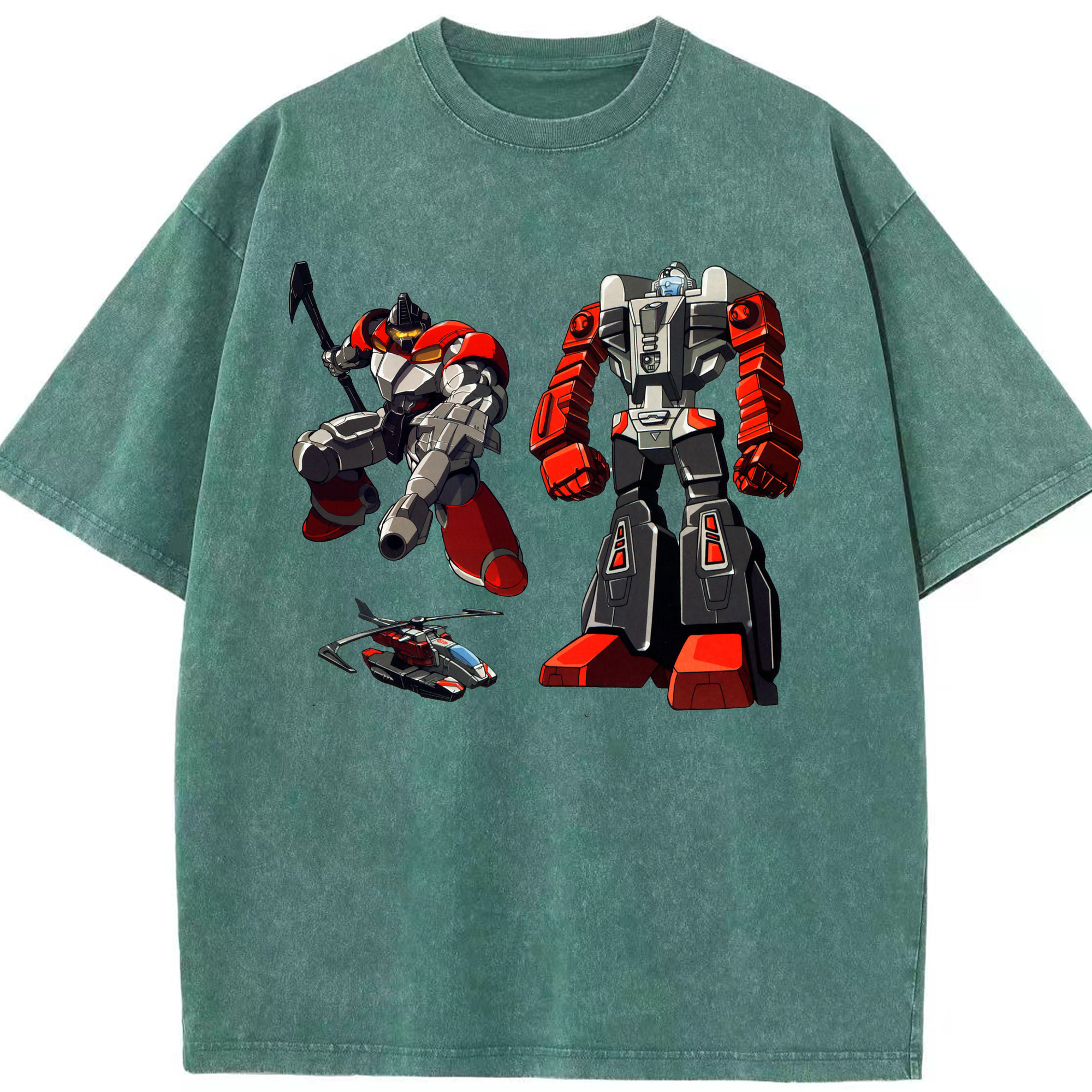 （画像用）  綿100% ヴィンテージ風 半袖Tシャツ（フロントプリント）